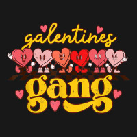 Galentines Gang Retro Groovy Checkered Valentine D Flannel Shirt | Artistshot