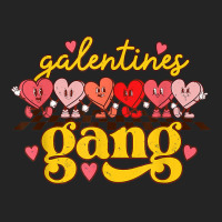 Galentines Gang Retro Groovy Checkered Valentine D 3/4 Sleeve Shirt | Artistshot