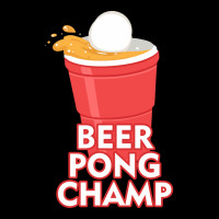 Beer Pong Champ Funny Funny Cropped Sweater | Artistshot