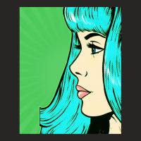 Dramatic Green Pop Art Ladies Fitted T-shirt | Artistshot