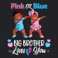 Pink Or Blue Big Brothers Loves You Black Baby Gen Youth Tee | Artistshot