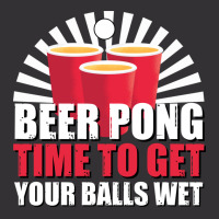 Beer Pong Time Get Your Balls Wet Cute Vintage Hoodie | Artistshot