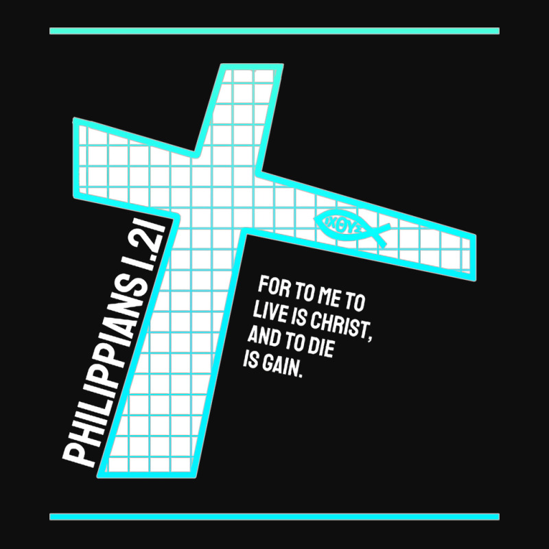 Philippians 121 Bible Verse Design Crop Top by labineskatesr | Artistshot