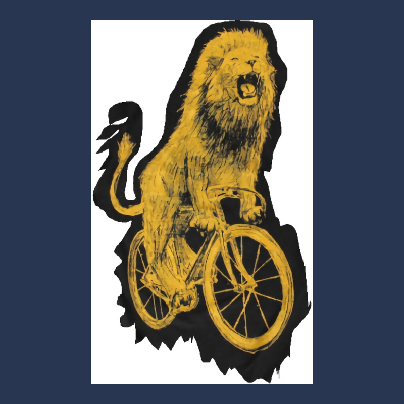 Bicycling Lion Quote Men Denim Jacket | Artistshot