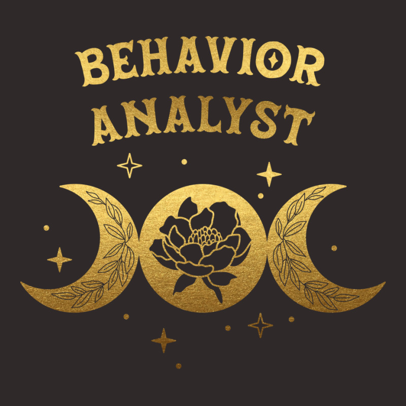 Behavior Analyst Boho Moon Wild Rose Golden Design Racerback Tank by taggedantesh | Artistshot