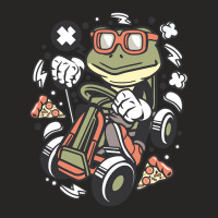 Hot Trend Frog Gokart Ladies Fitted T-shirt | Artistshot