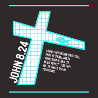 John 824 Bible Verse Design Racerback Tank | Artistshot