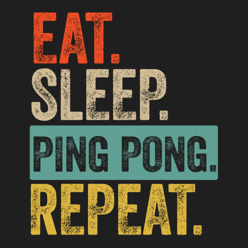 Eat Sleep Ping Pong Repeat Retro Vintage Trending Ladies Polo Shirt by kammesdumontp | Artistshot