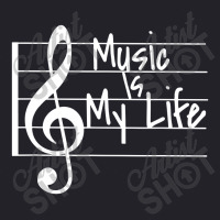 Music Is My Life Musical Note Unisex Sherpa-lined Denim Jacket | Artistshot