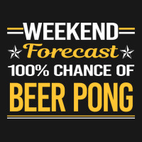 Weekend Forecast 100 Beer Pong Green Flannel Shirt | Artistshot