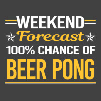 Weekend Forecast 100 Beer Pong Green Vintage T-shirt | Artistshot