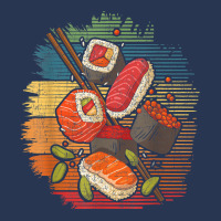 Sushi Retro Art   Japan Japanese Food Lover Cuisin Ladies Denim Jacket | Artistshot