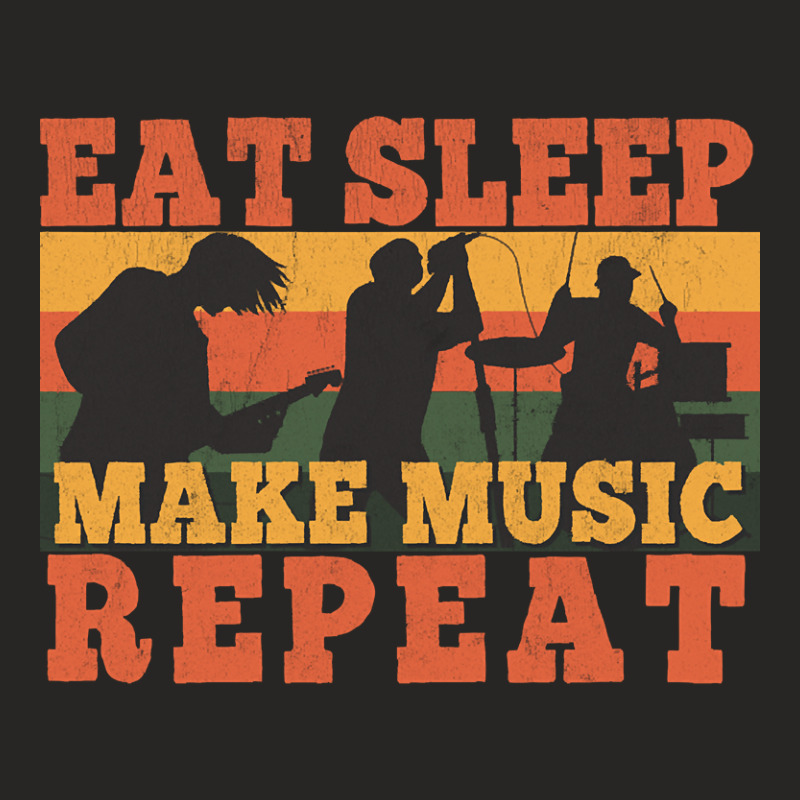 Trending Eat Sleep Soccer Repeat Funny Musician T- Ladies Fitted T-Shirt by rebeccacameron | Artistshot