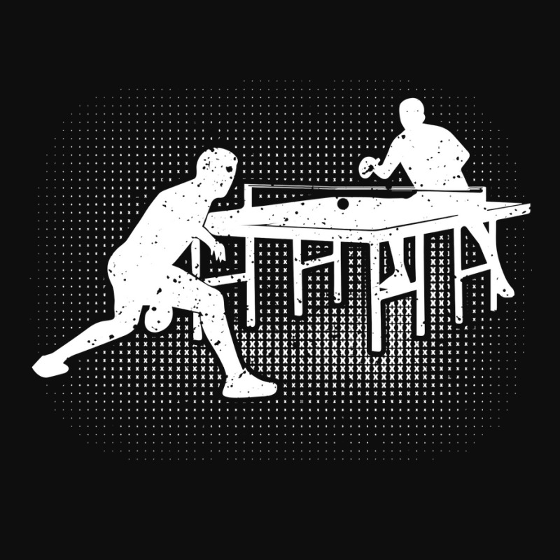 Ping Pong Players Silhouette Table Tennis Game 70s Crop Top by tezenopragere | Artistshot