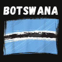 Botswana Flag Vintage Grunge Batswana Flag Botswan Scorecard Crop Tee | Artistshot