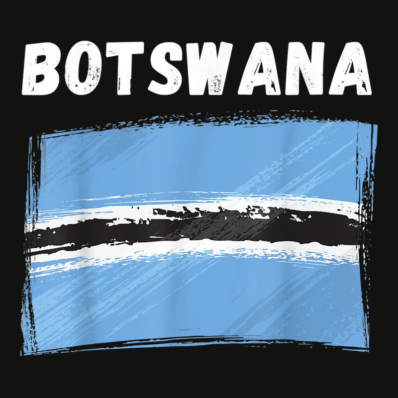 Botswana Flag Vintage Grunge Batswana Flag Botswan Scorecard Crop Tee by ginen | Artistshot