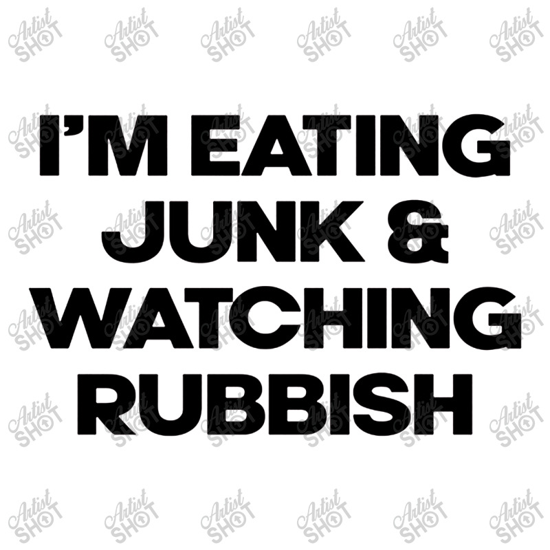 I'm Eating Junk And Watching Rubbish Men's Long Sleeve Pajama Set by DebraJJones | Artistshot