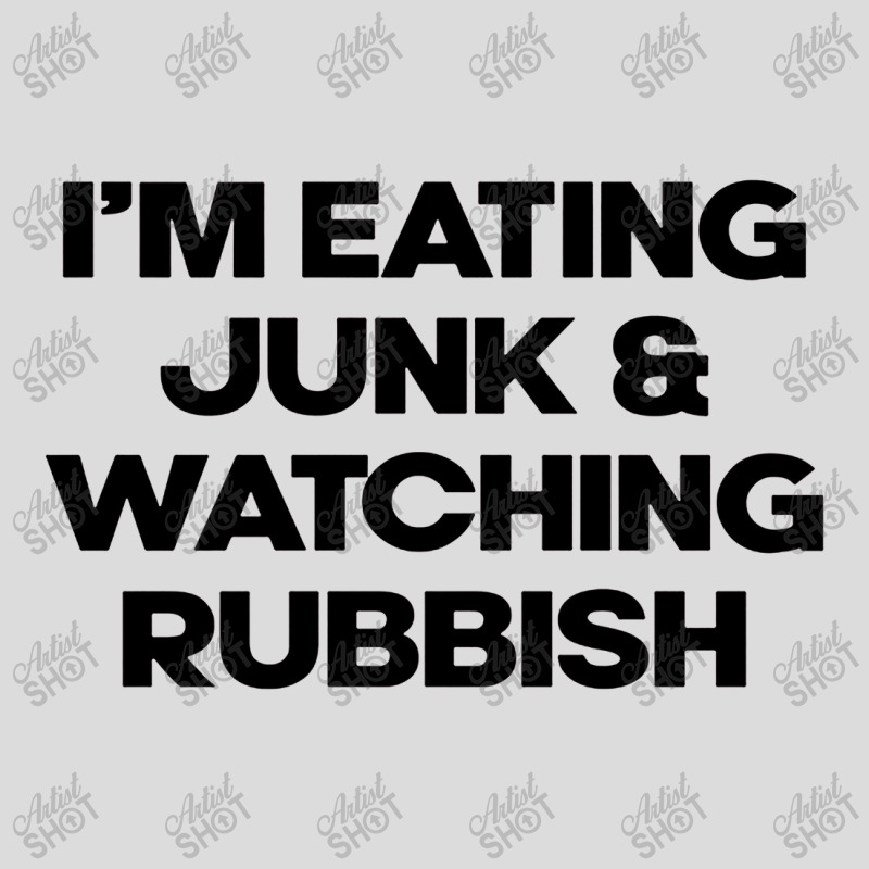 I'm Eating Junk And Watching Rubbish Men's Polo Shirt by DebraJJones | Artistshot