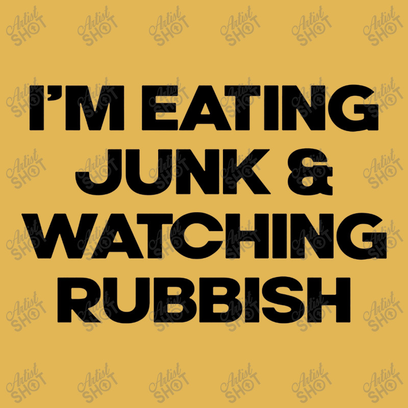 I'm Eating Junk And Watching Rubbish Vintage Hoodie And Short Set by DebraJJones | Artistshot