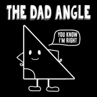 The Dad Angle Is Always Right Funny Geometrys T Sh Cropped Hoodie | Artistshot