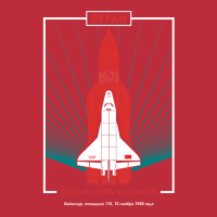 Buran Soviet Shuttle Orbiter Vintage Poster Pocket T-shirt | Artistshot