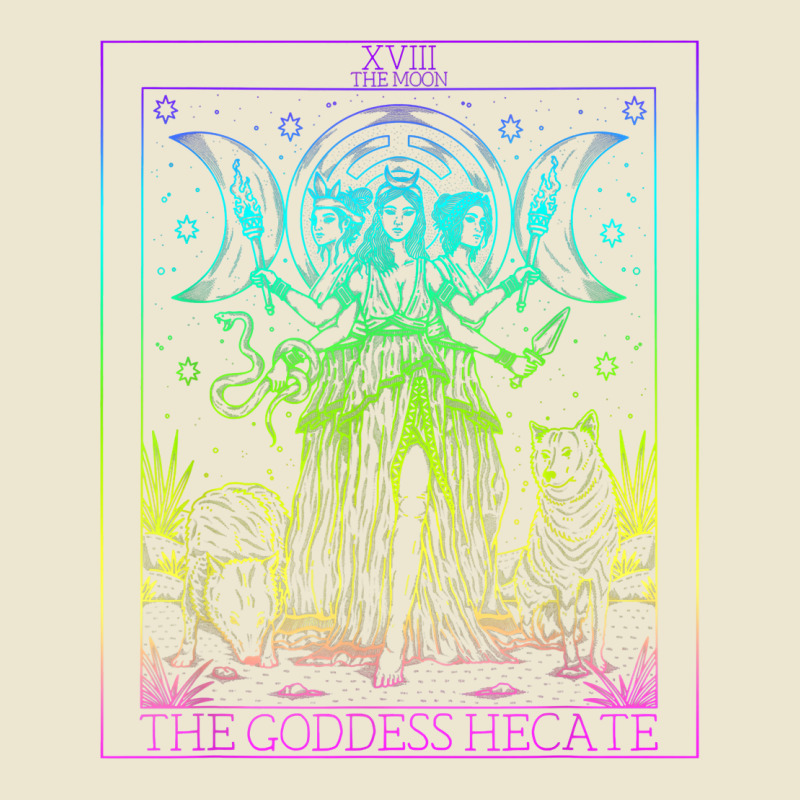 The Goddess Hecate Tarot Card Triple Moon Witch He Cropped Hoodie by scrabeck | Artistshot