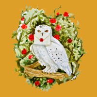 Sticker With Watercolor Illustration. White Owl Wi T-shirt | Artistshot