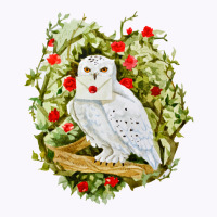 Sticker With Watercolor Illustration. White Owl Wi Tank Top | Artistshot