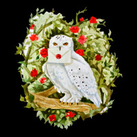 Sticker With Watercolor Illustration. White Owl Wi Long Sleeve Shirts | Artistshot