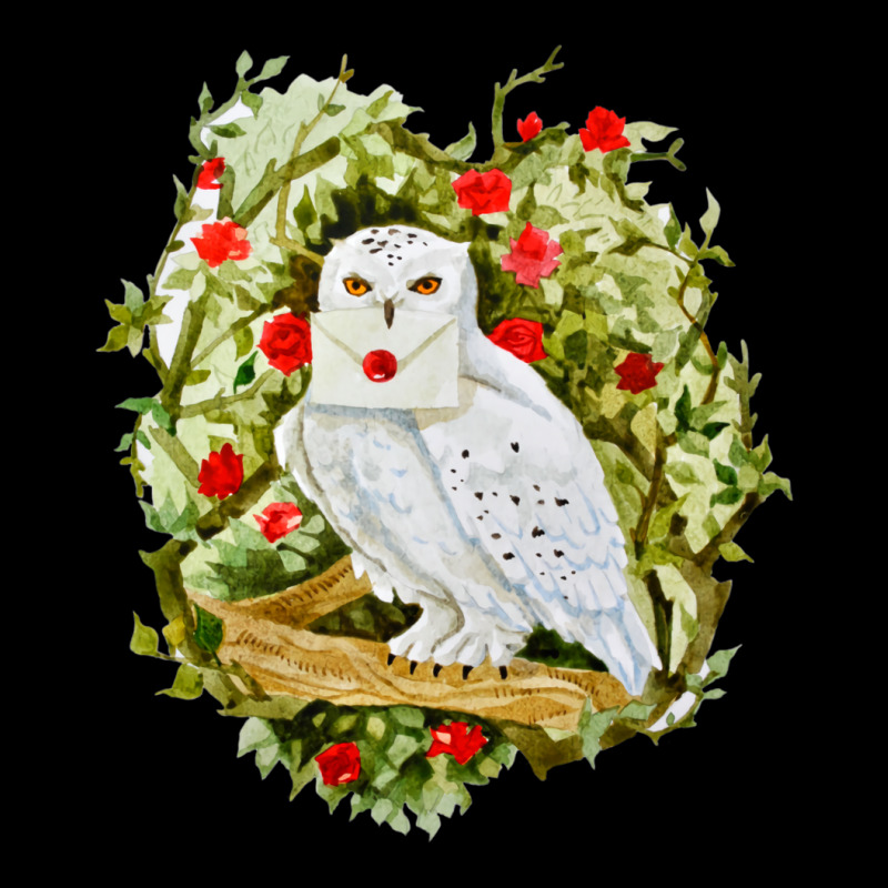 Sticker With Watercolor Illustration. White Owl Wi Long Sleeve Shirts by gwozdztobackn | Artistshot