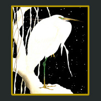 Hot Trend Egret In The Snow Women's Triblend Scoop T-shirt | Artistshot