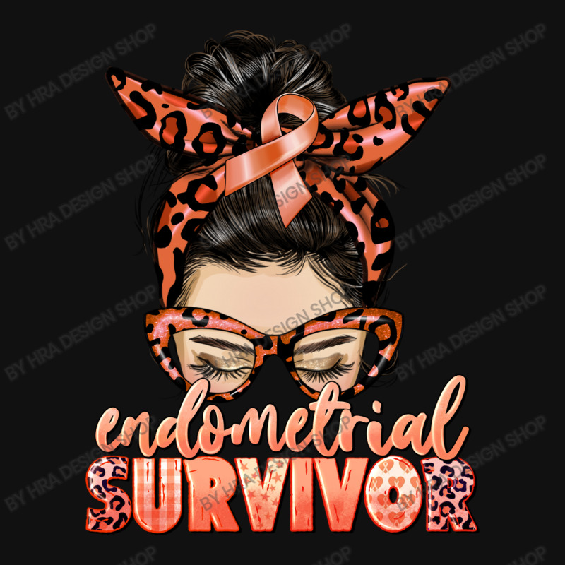 Endometrial Cancer Survivor  Messy Bun Baby Bibs by HRA Design Shop | Artistshot