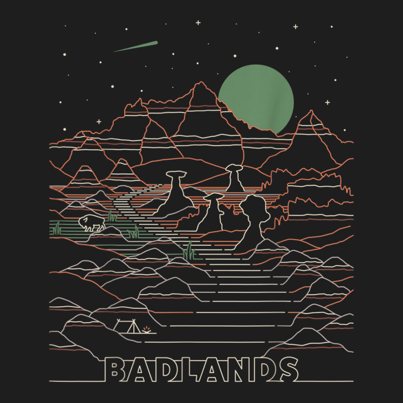 Vintage Retro Badlands National Park South Dakota Classic T-shirt by calguaa | Artistshot