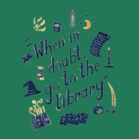 When In Doubt Go To The Library 9 Ladies Fitted T-shirt | Artistshot