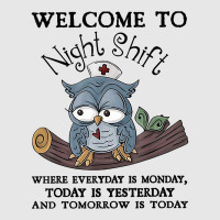 Welcome To Night Shift Where Everday Is Monday Owl Hoodie & Jogger Set | Artistshot