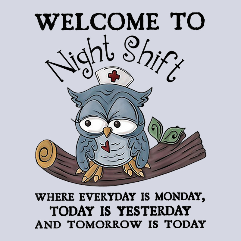 Welcome To Night Shift Where Everday Is Monday Owl Fleece Short | Artistshot