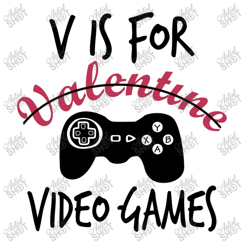 V Is For Video Games Funny 3/4 Sleeve Shirt | Artistshot