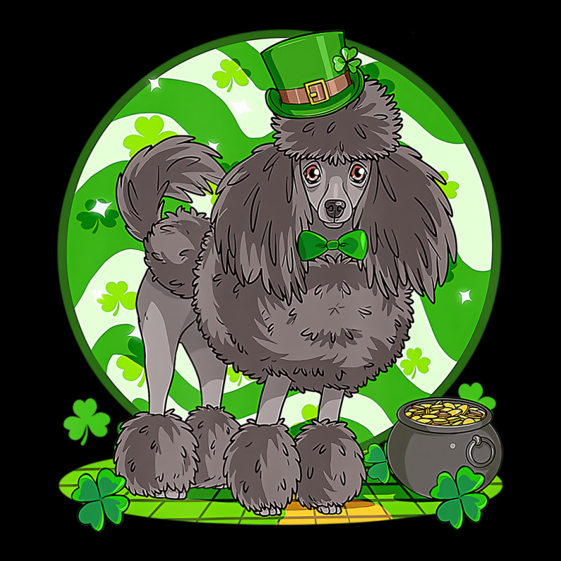 Black Standard Poodle Leprechaun Dog St Patricks D Adjustable Cap by wafaha | Artistshot