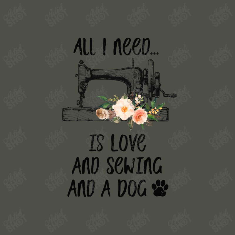 I Need Is Love And Sewing And A Dog Fleece Short by hoainv | Artistshot