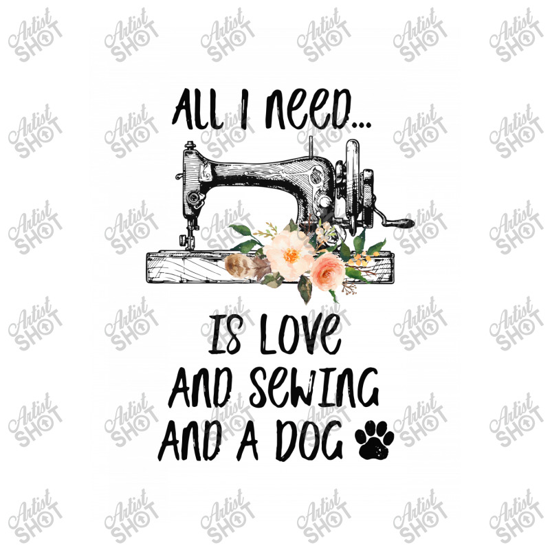 I Need Is Love And Sewing And A Dog Long Sleeve Baby Bodysuit by hoainv | Artistshot