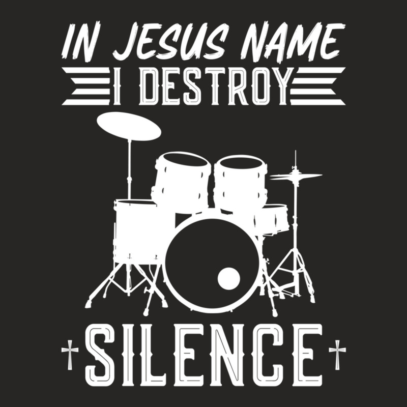 In Jesus Name I Destroy Silence, Christian Worship Ladies Fitted T-Shirt by imelde | Artistshot