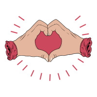 Trending Hand Heart Sticker | Artistshot