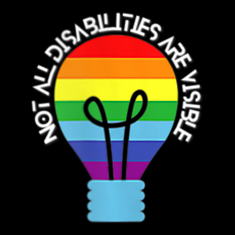 Not All Disabilities Are Visible T Shirt Cropped Hoodie by hausch | Artistshot