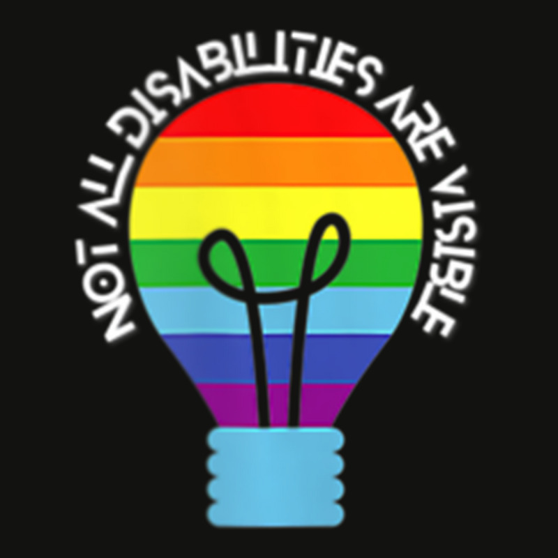 Not All Disabilities Are Visible T Shirt Scorecard Crop Tee by hausch | Artistshot