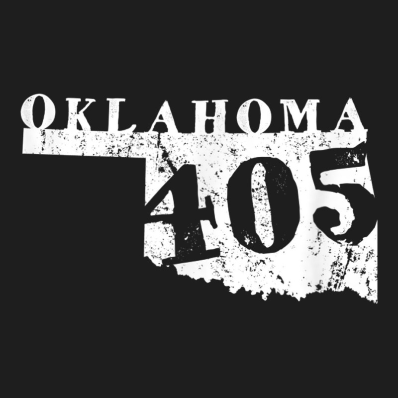 Oklahoma Map 405 Area Code Vintage T Shirt Classic T-shirt | Artistshot