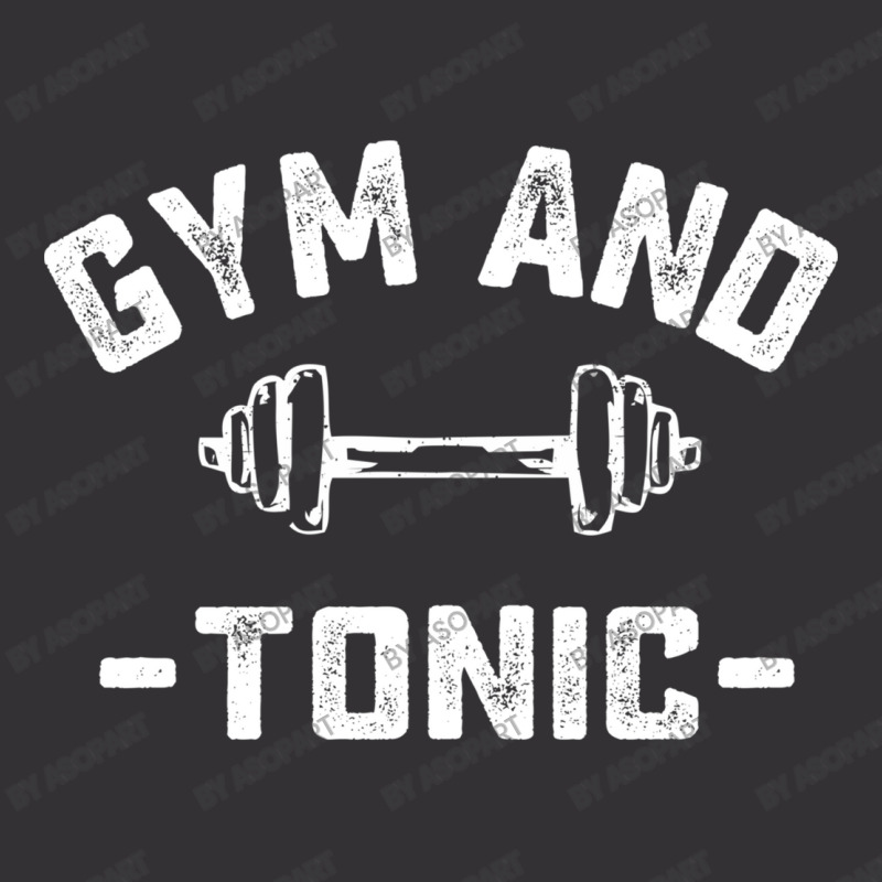 Gym And Tonic Funny Workout Pun Fitness Weightlifting Humor Quote Gift Vintage Hoodie And Short Set by AsopArt | Artistshot