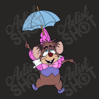 Dormouse And Umbrella Ladies Fitted T-shirt | Artistshot