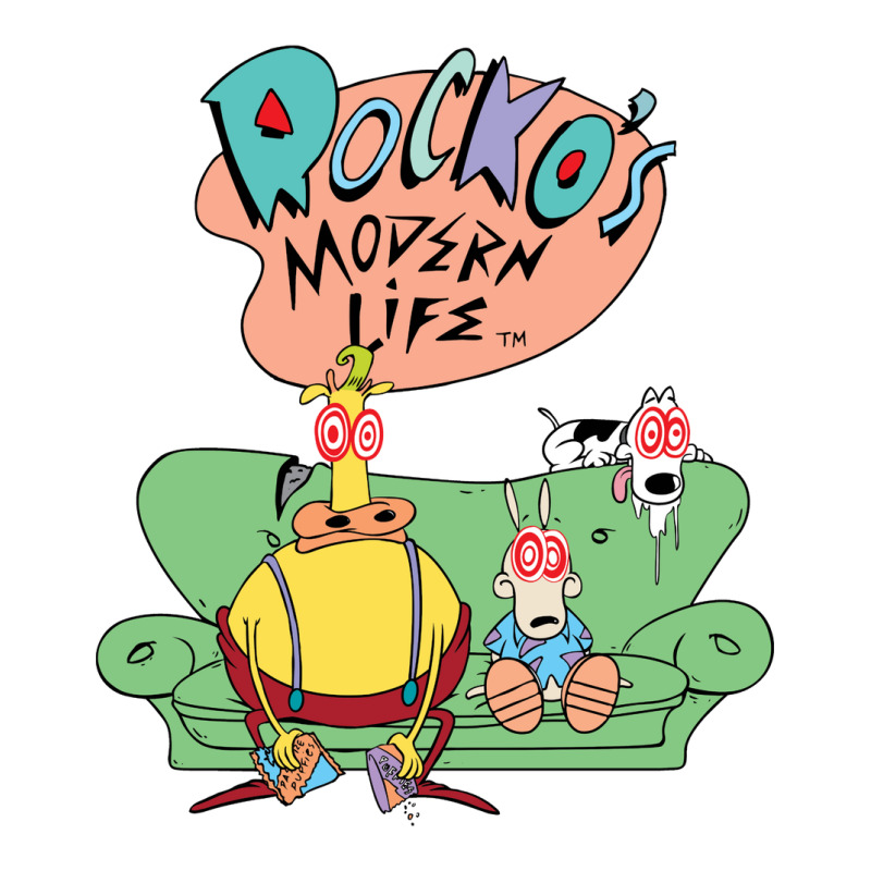 Rocko's Modern Life Hypnotized Character Long Slee V-Neck Tee by imelde | Artistshot