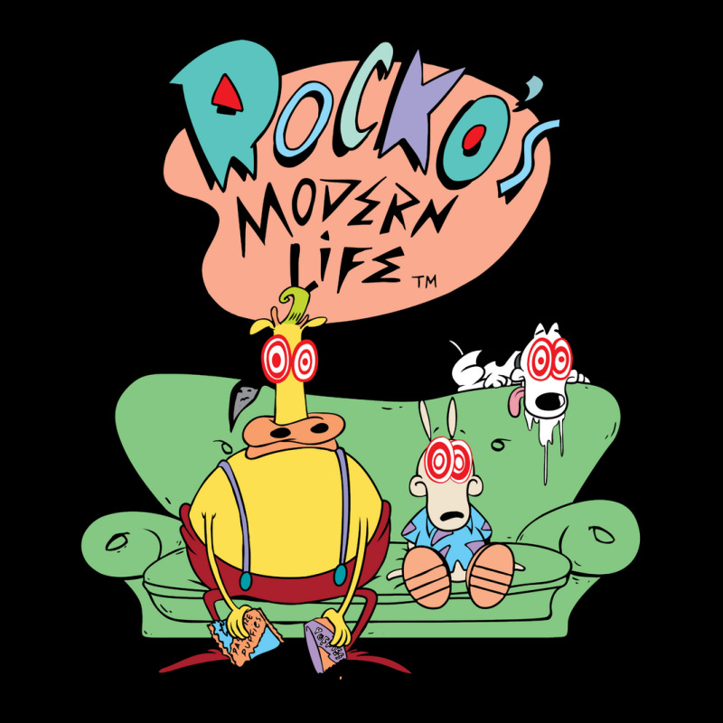 Rocko's Modern Life Hypnotized Character Long Slee Zipper Hoodie by imelde | Artistshot