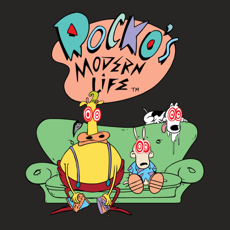 Rocko's Modern Life Hypnotized Character Long Slee Ladies Fitted T-Shirt by imelde | Artistshot